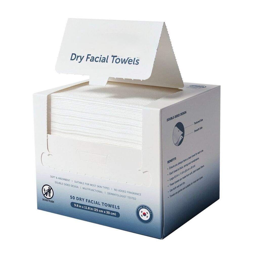 2 Daily Dry Facial Towels 200ct